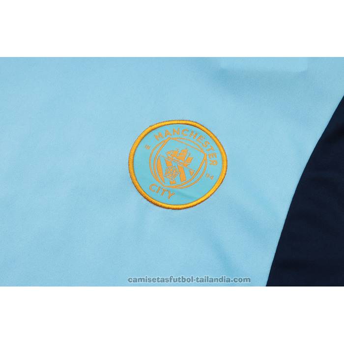 Chandal del Manchester City Manga Corta 23/24 Azul